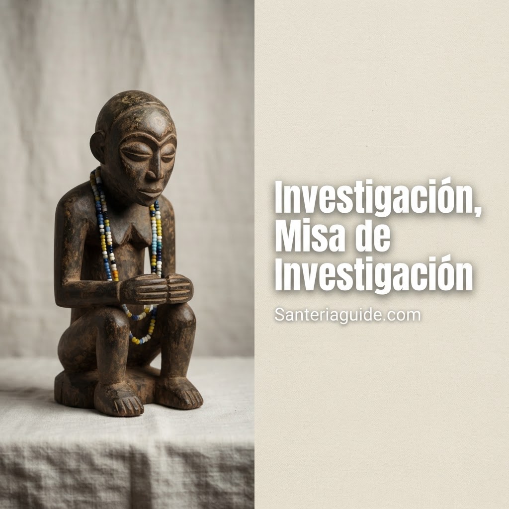 Investigación, Misa de Investigación — Santeriaguide.com