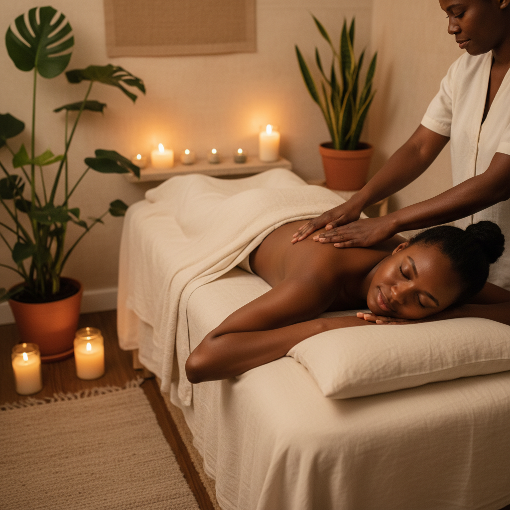 Therapeutic massage session