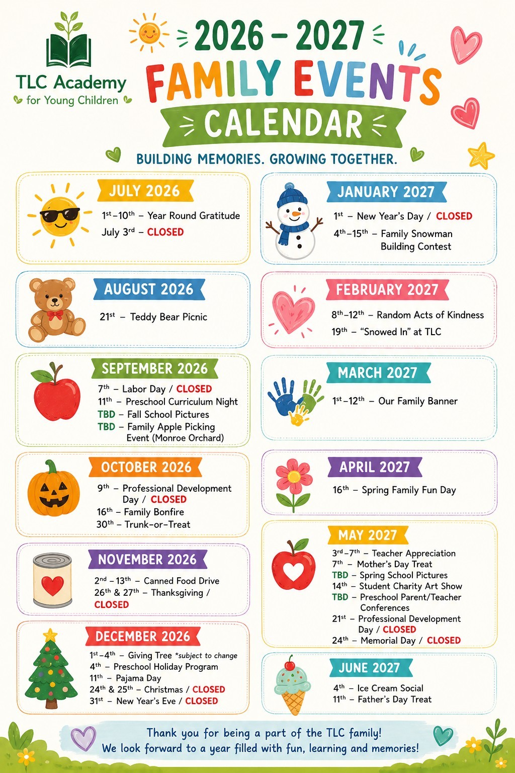 TLC Academy Events