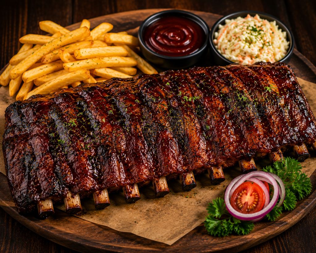 Smoked Pork Ribs · Full Rack 800g