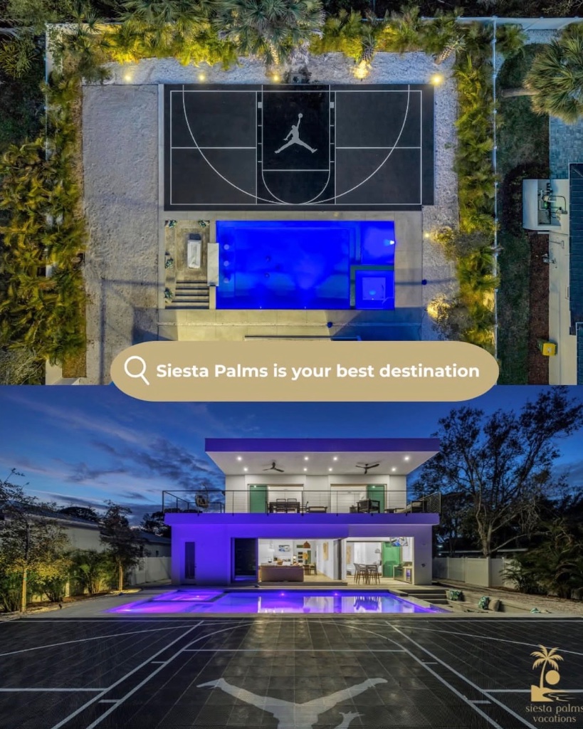 Luxury property aerial view