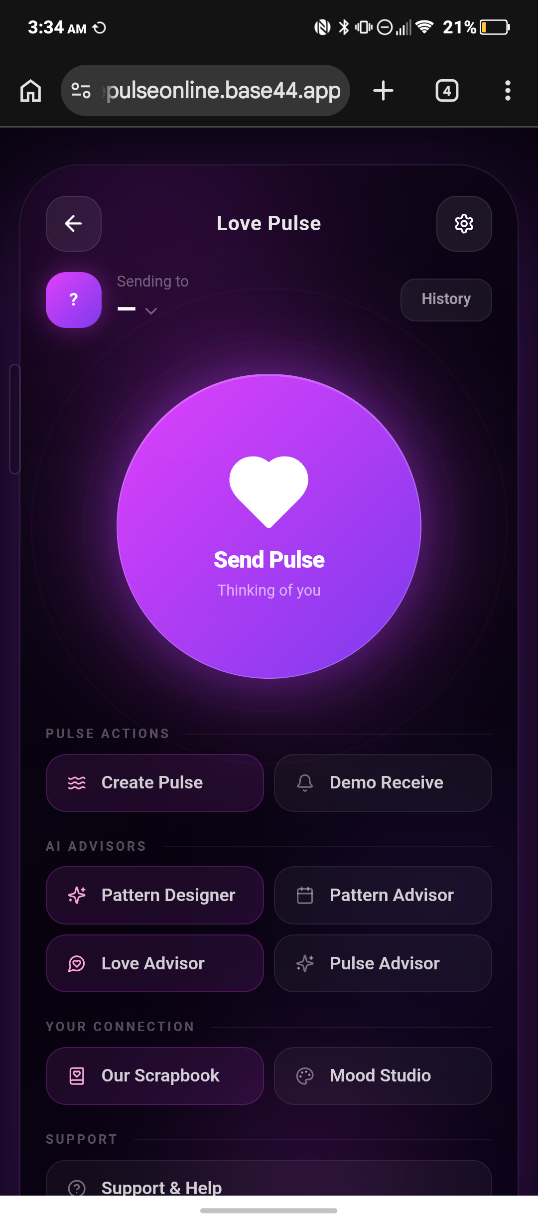 Lovepulse template preview