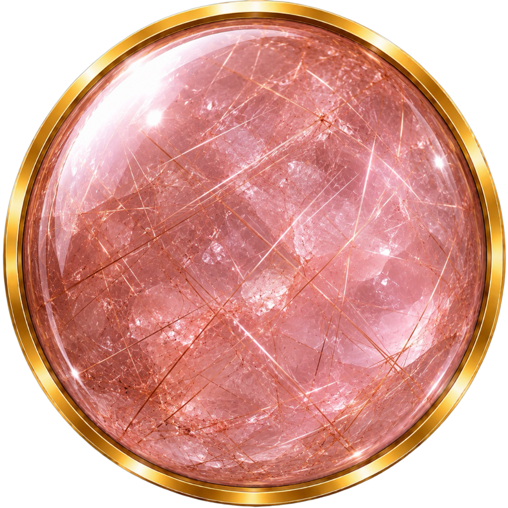 Rutilated Rose Quartz