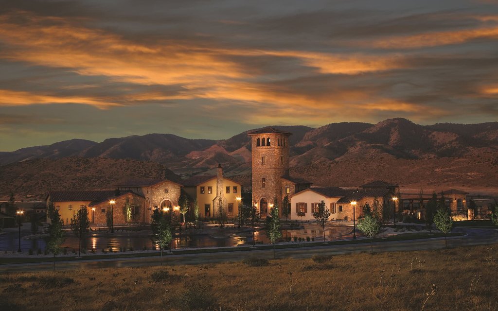 Solterra neighborhood in Lakewood, Colorado near the foothills