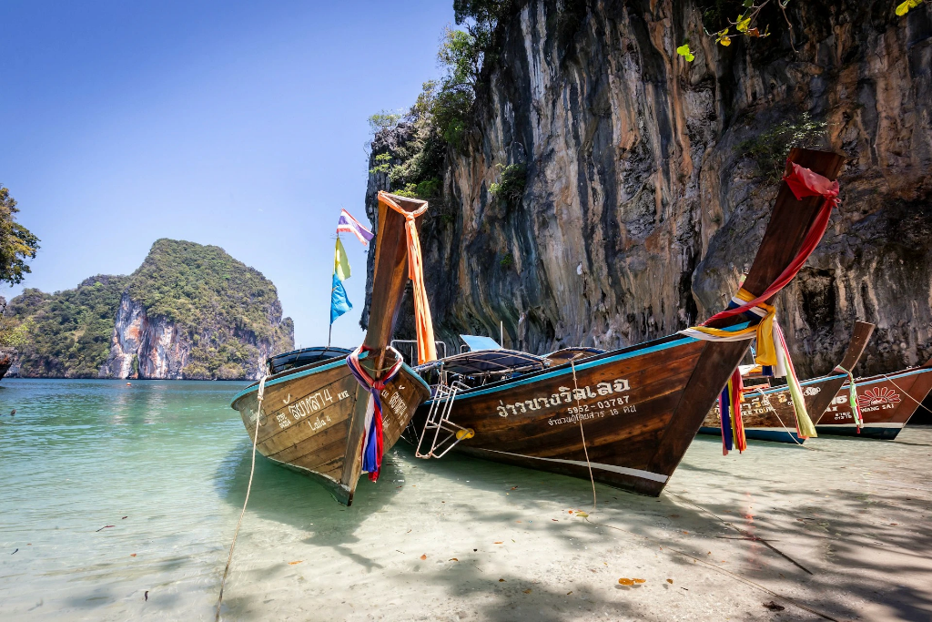 Railay Beach by Longtail