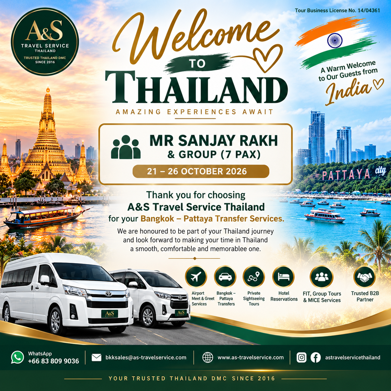 Mr Sanjay Rakh & Group welcome