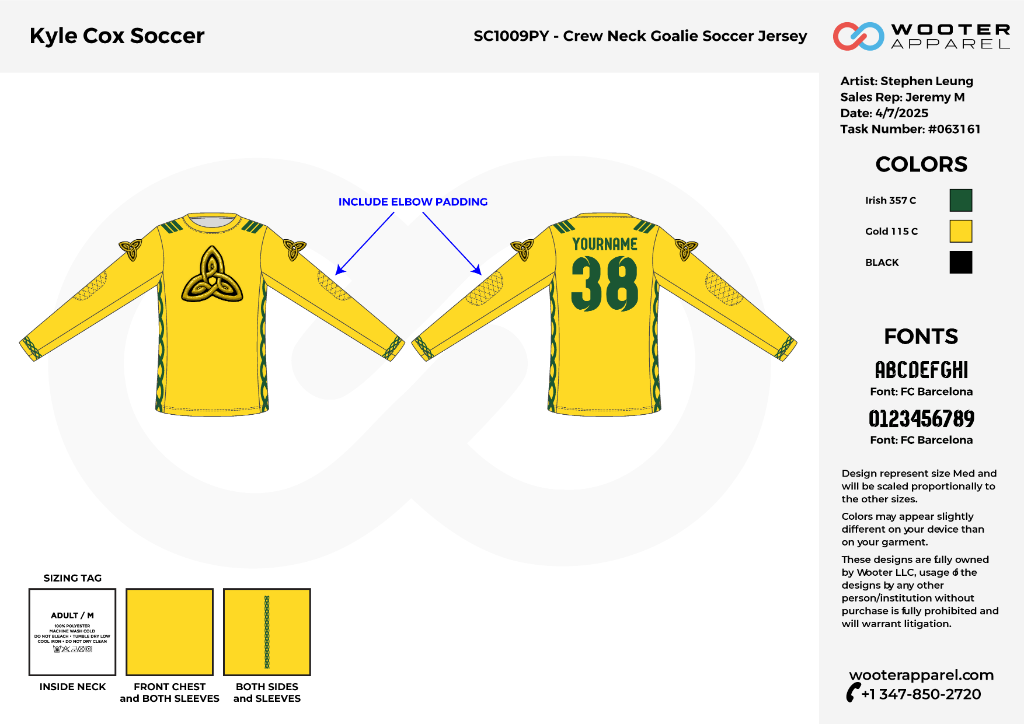 Gammy Lads Goalie Jersey