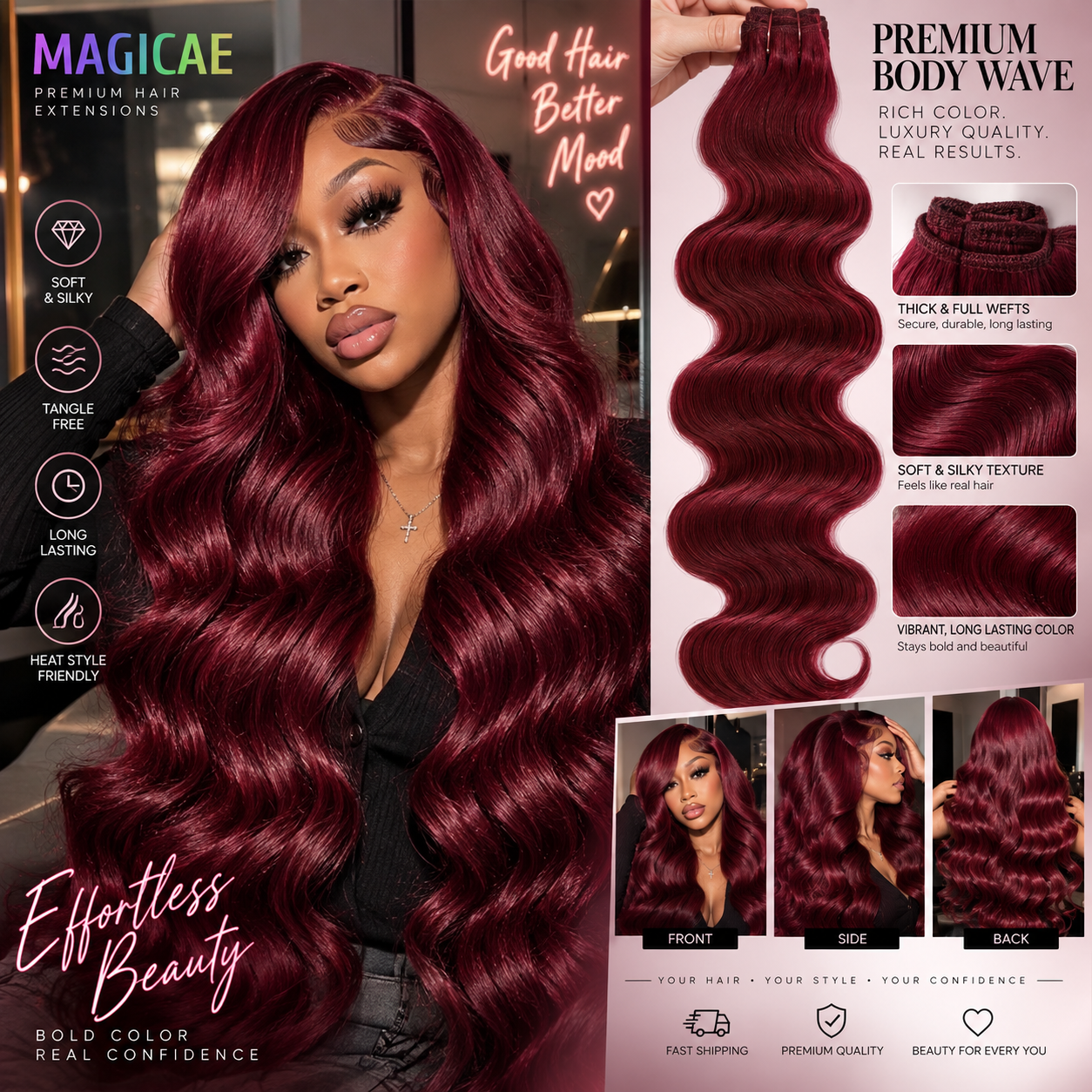 30Inch 200Grams Red Burgundy Blonde White 613# Nature High Temperature Bio