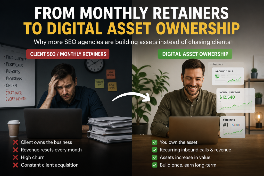 Why More SEO Agencies Are Moving Away From Monthly Retainers And Building Digital Assets Instead