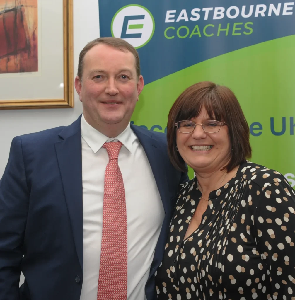 Julian and Tracey Ledger, owners of Eastbourne Coaches