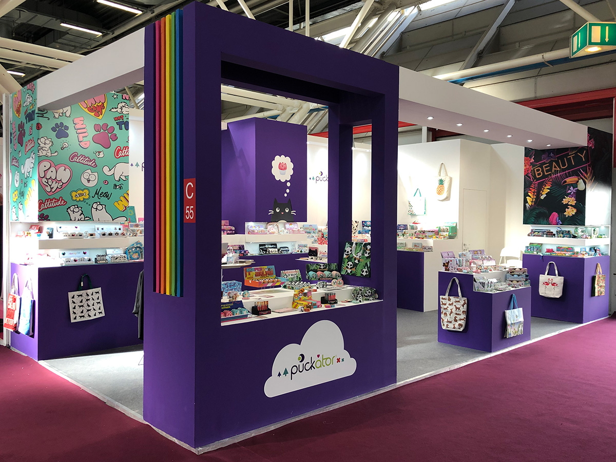 Puckator trade show stand