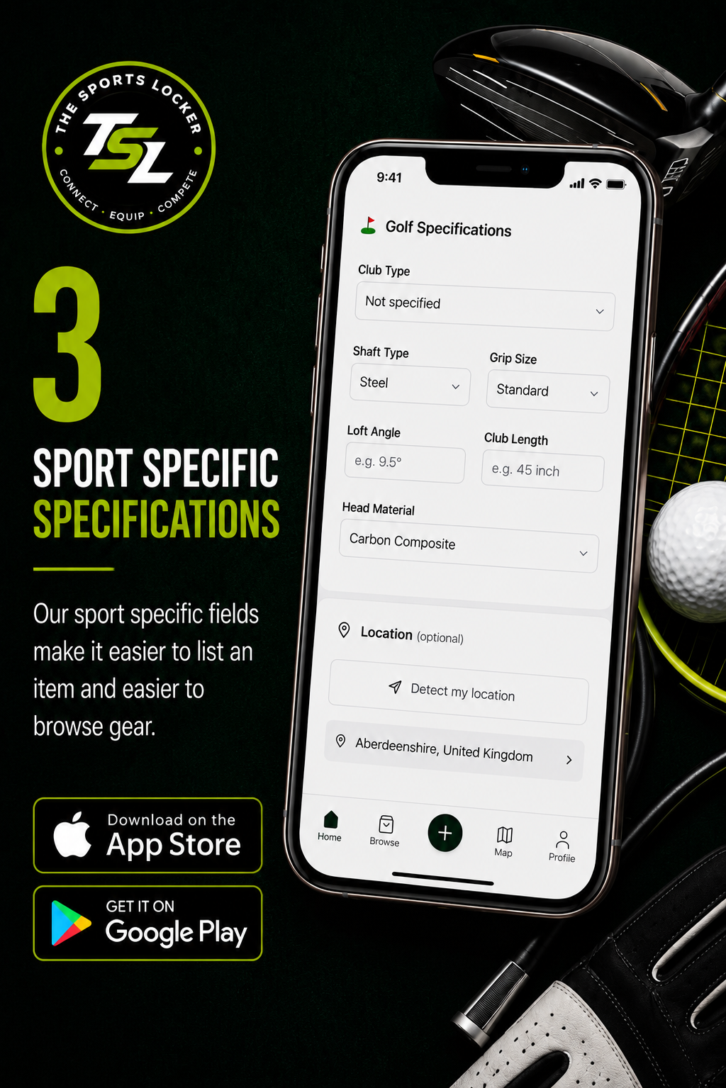3 — Sport Specific Specifications
