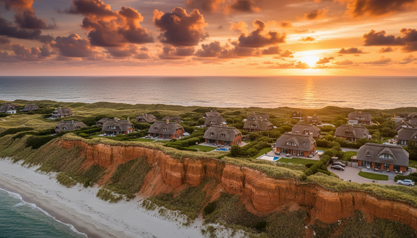 Sylt Insel bei Sonnenuntergang
