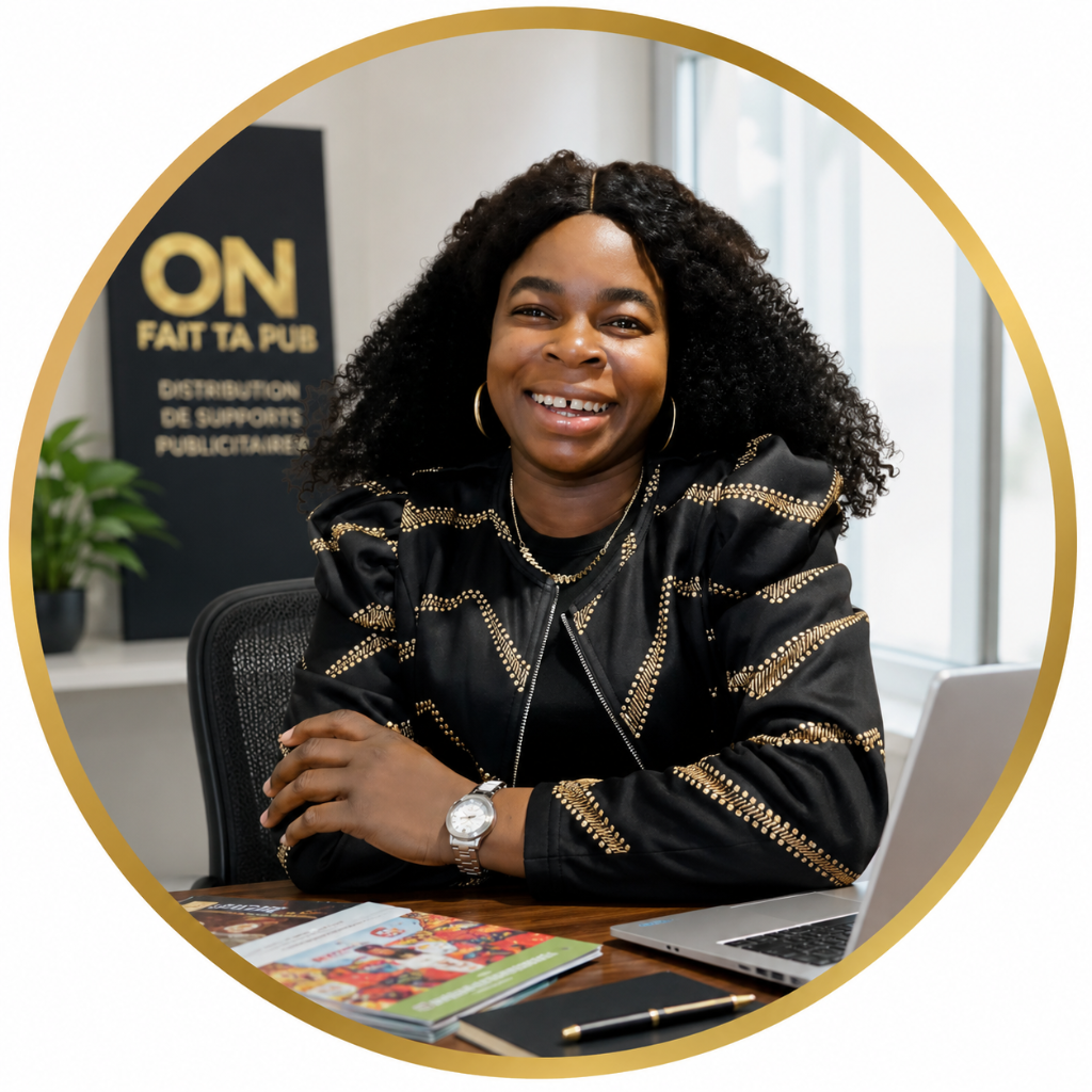 Aicha GBANDI - Fondatrice de ON FAIT TA PUB, distribution terrain et street marketing à Talence