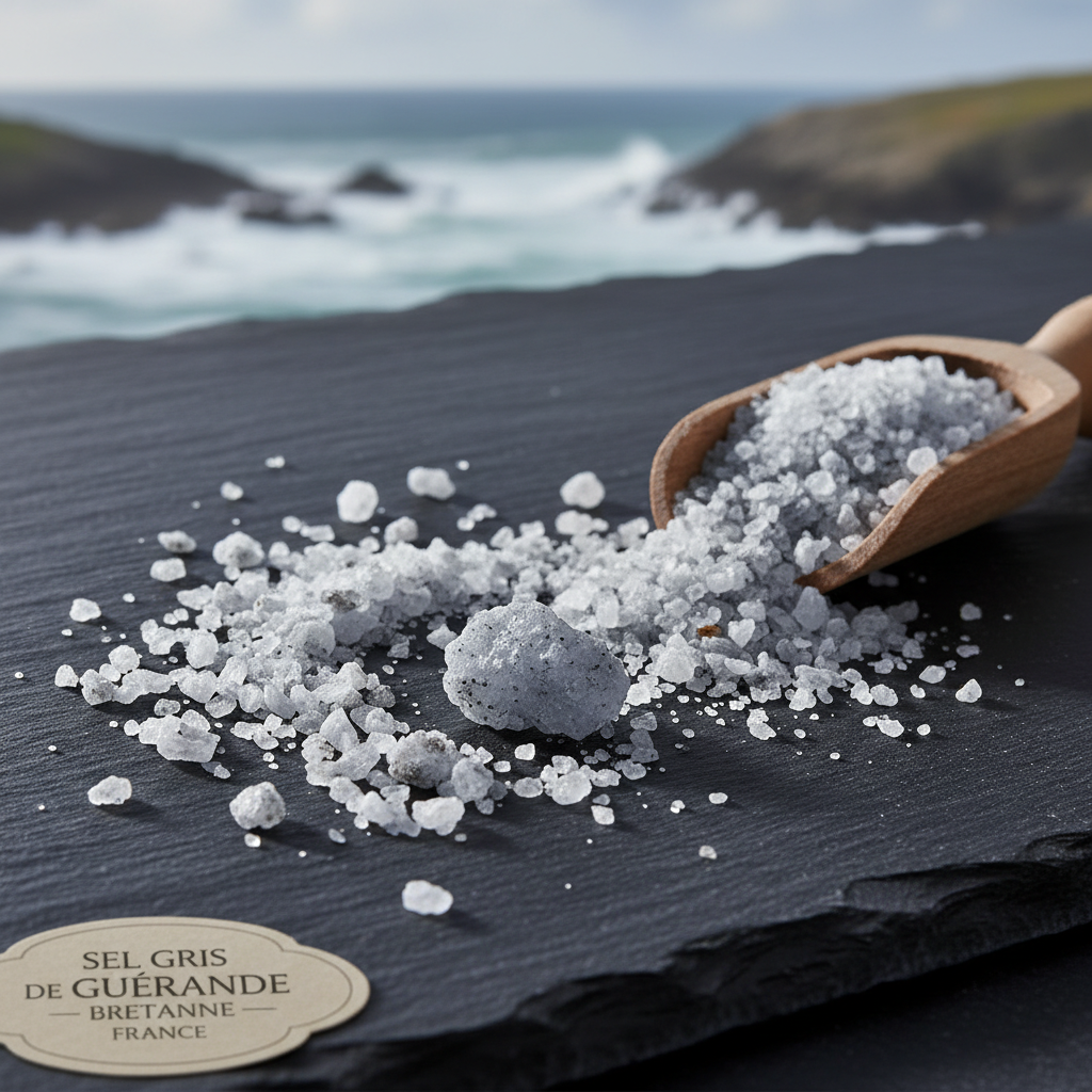 Fine sea salt for baking