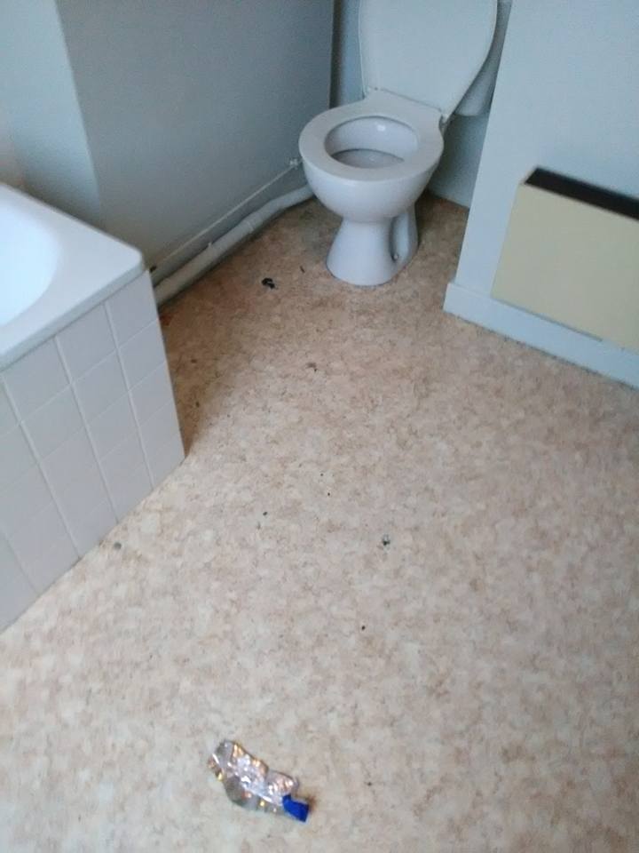 Nettoyage sanitaires en fin de location - Avant