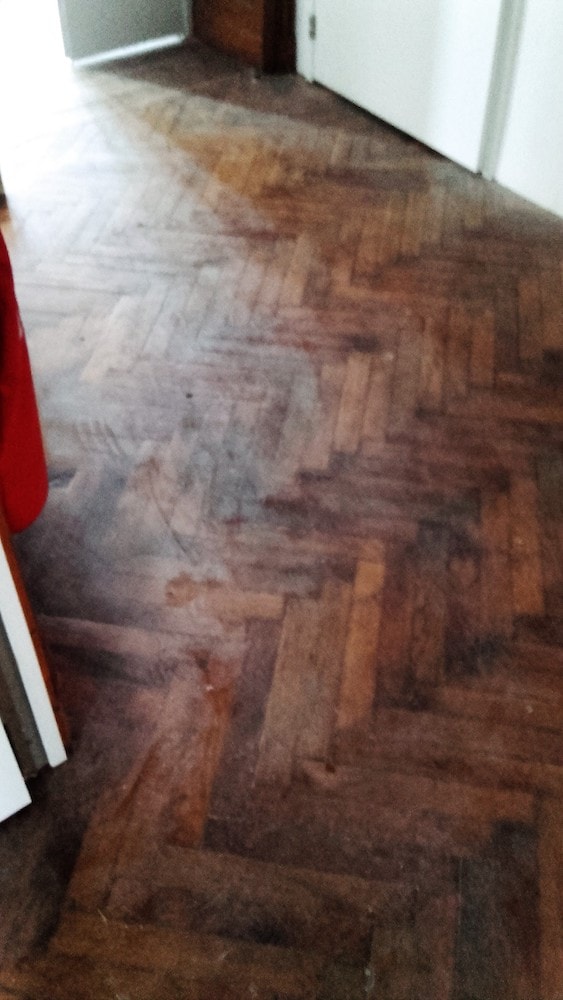 Rénovation parquet ancien - Avant
