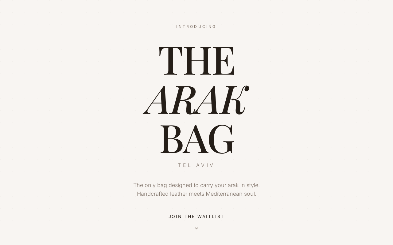 the arak bag template preview