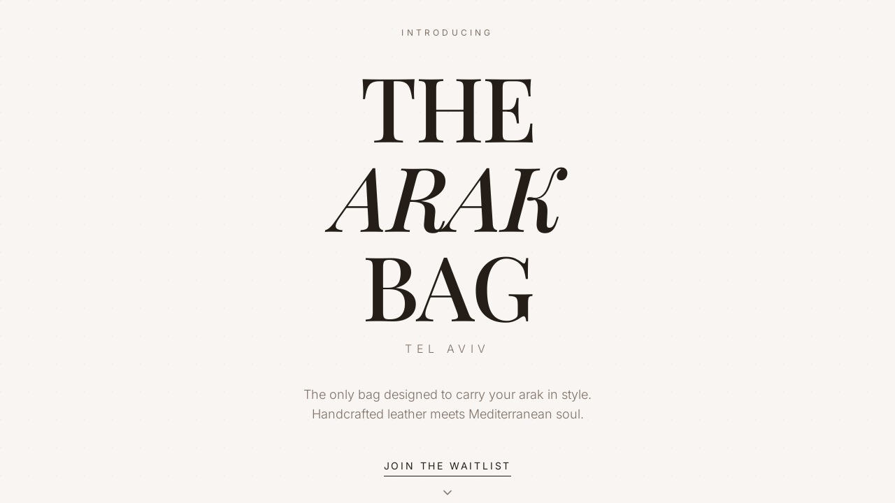 the arak bag template preview