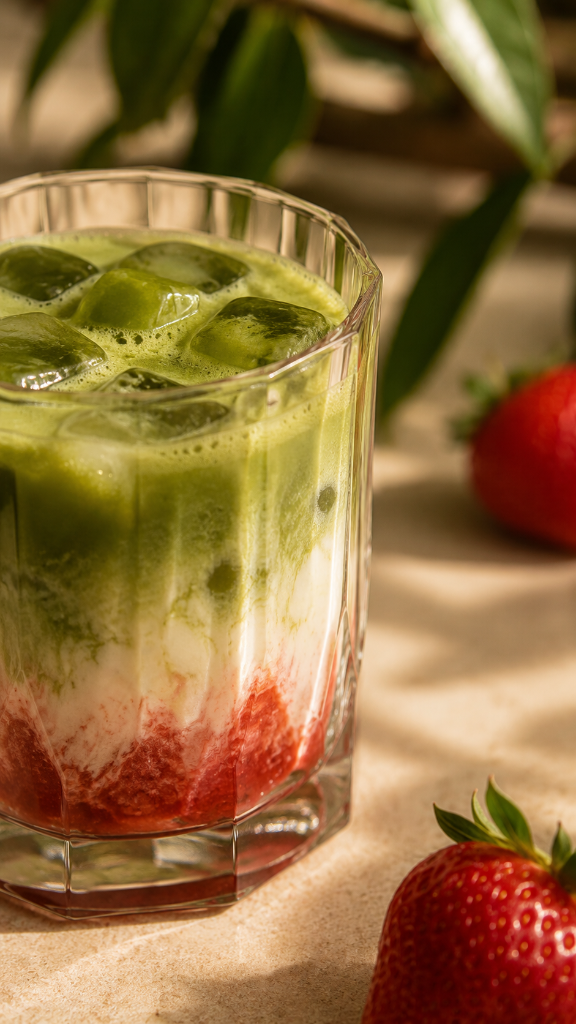 Strawberry Matcha Latte