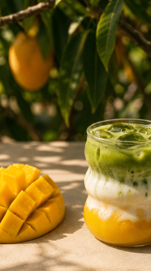 Mango Matcha Latte