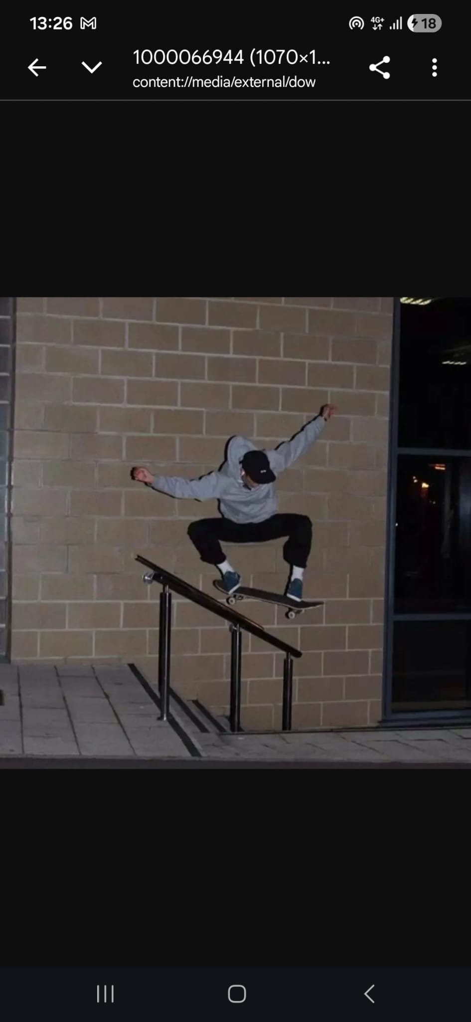 Daniel Lee grinding a handrail