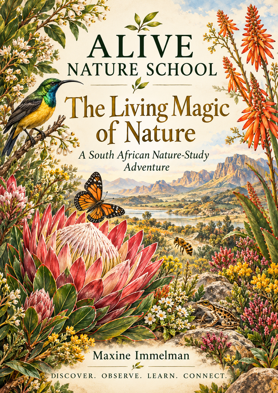 The Living Magic of Nature — ALIVE Nature School English Complete Edition book cover