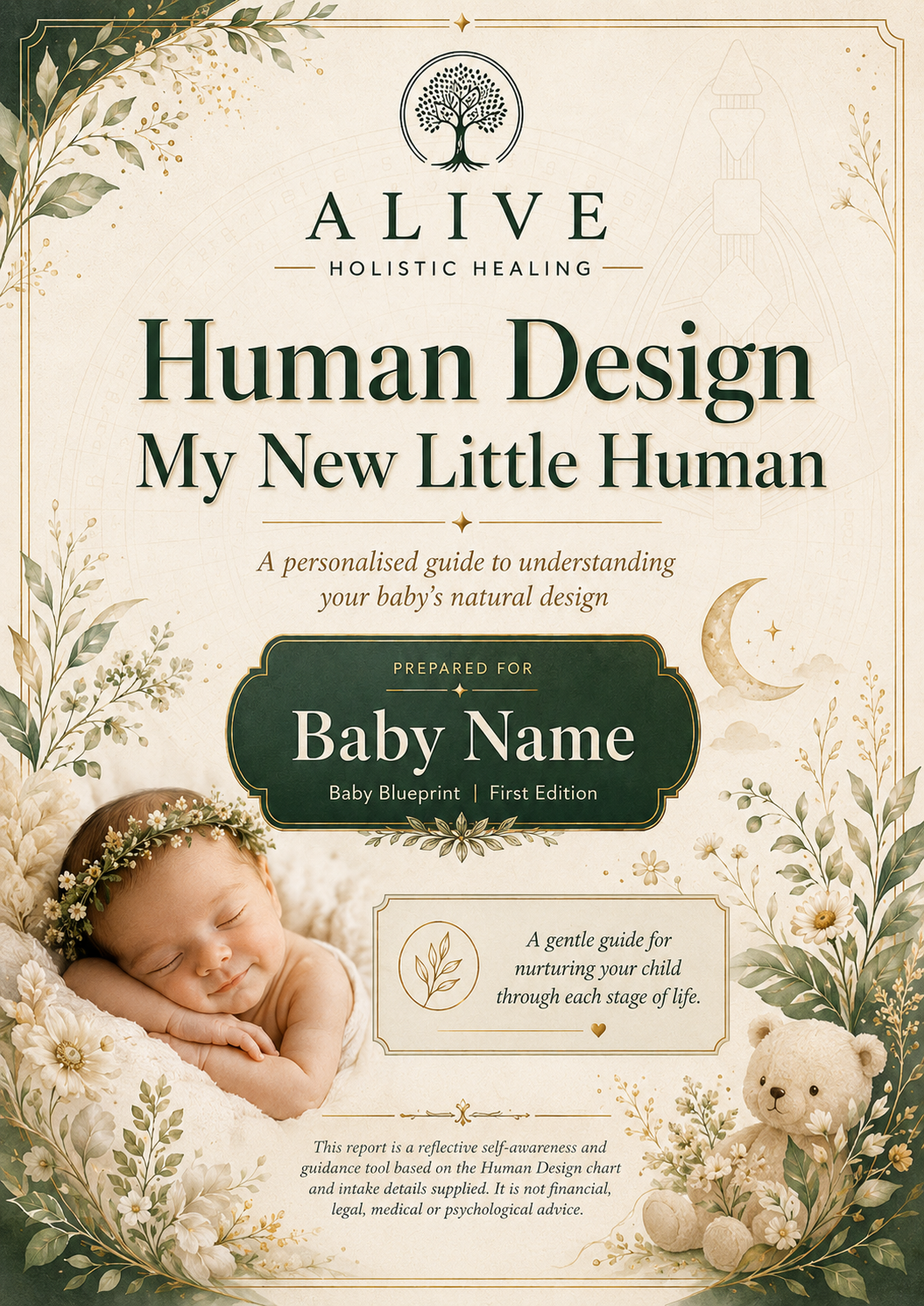 My New Little Human — Human Design report cover