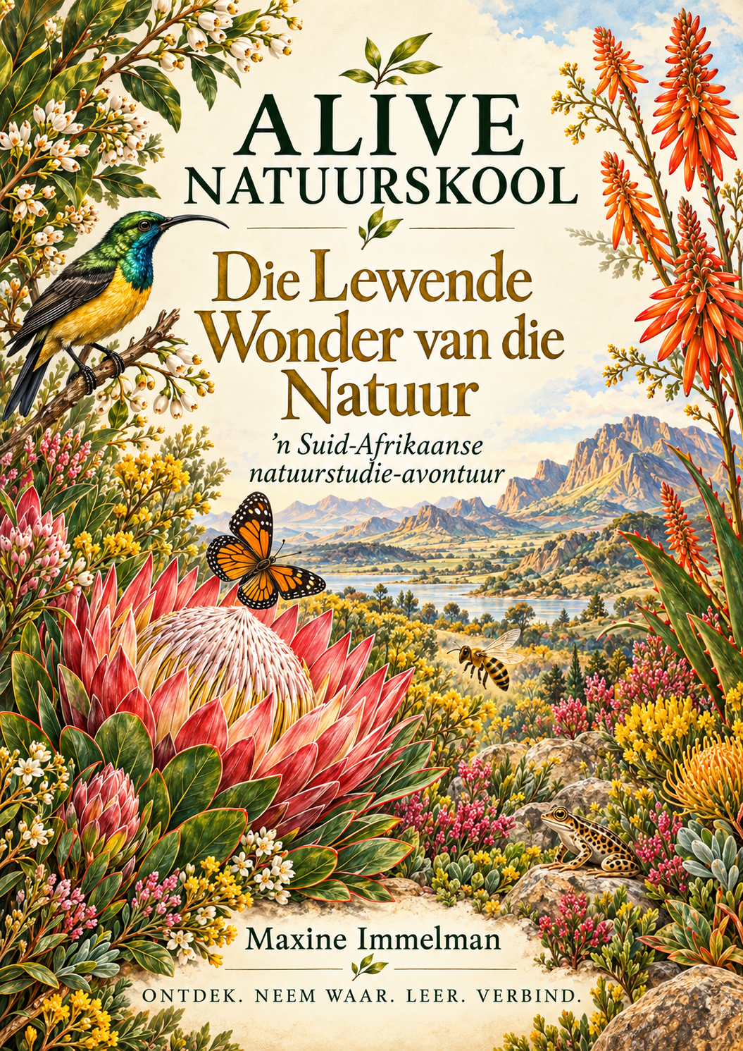 Die Lewende Wonder van die Natuur — ALIVE NatuurSkool Afrikaanse Volledige Uitgawe boekomslag
