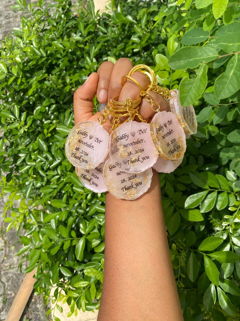 Custom Wedding Favour Keychains Collection
