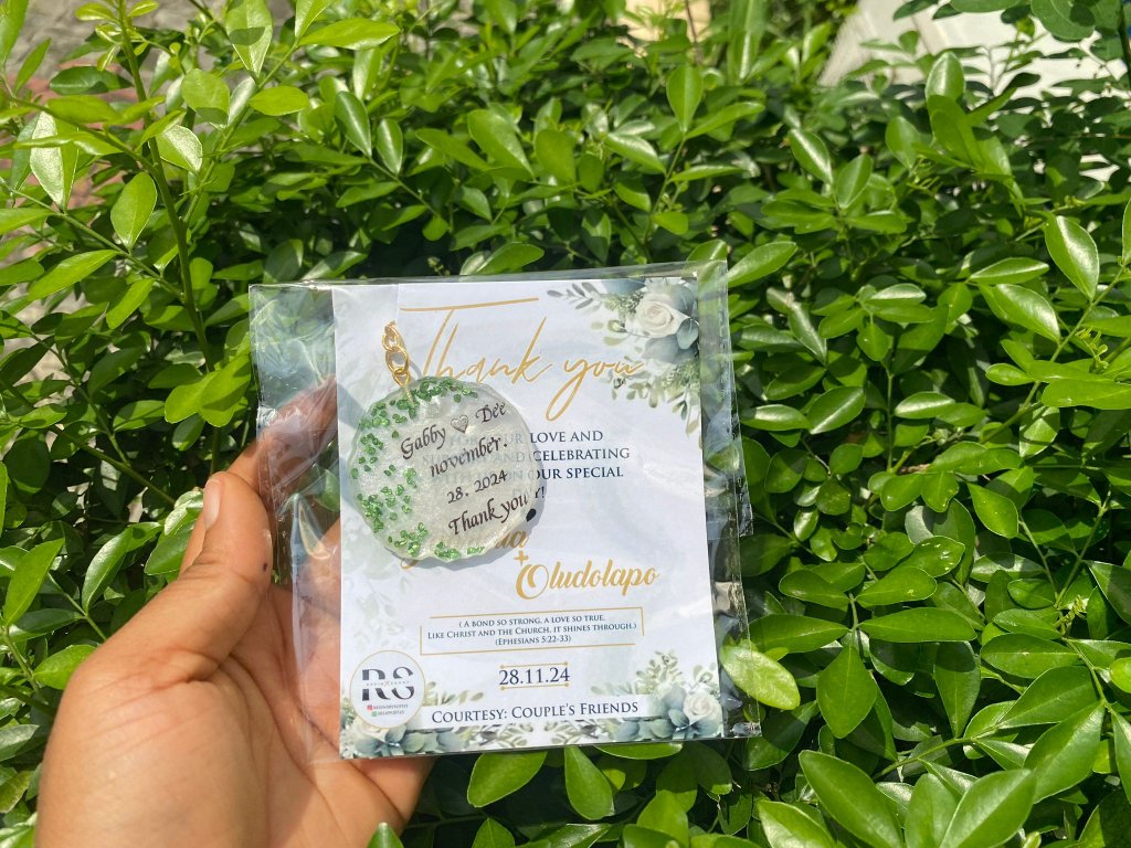Custom Wedding Favour Keychain