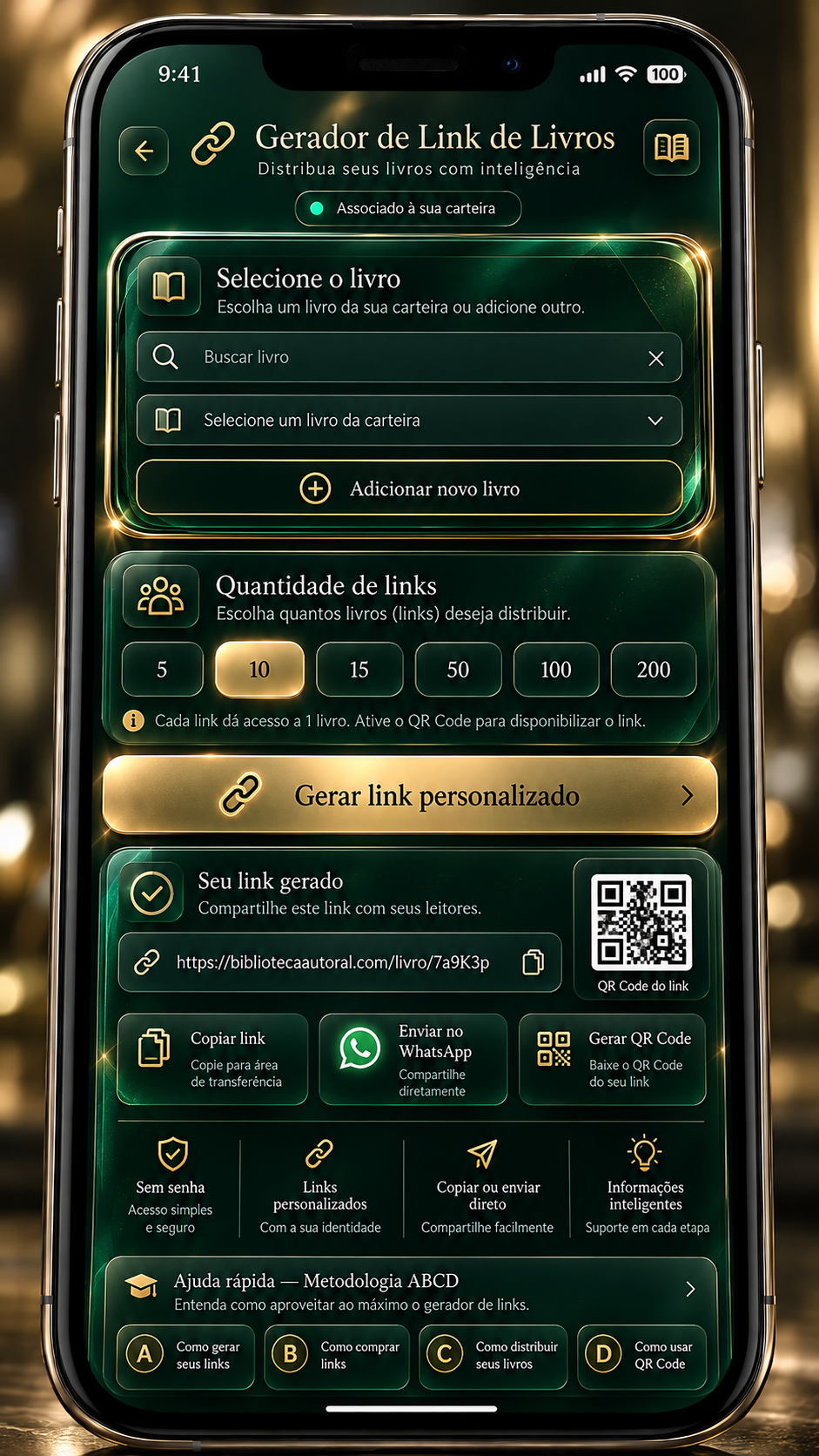 Carteira Autoral — tela oficial