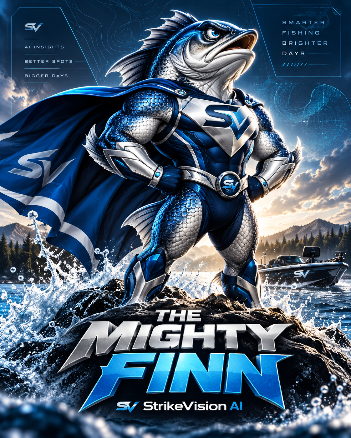 The Mighty FINN, StrikeVision AI's fishing superhero