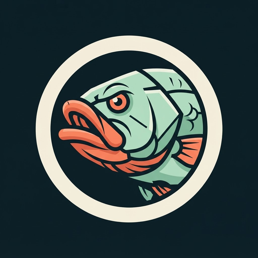 Fishy Lips bass emblem