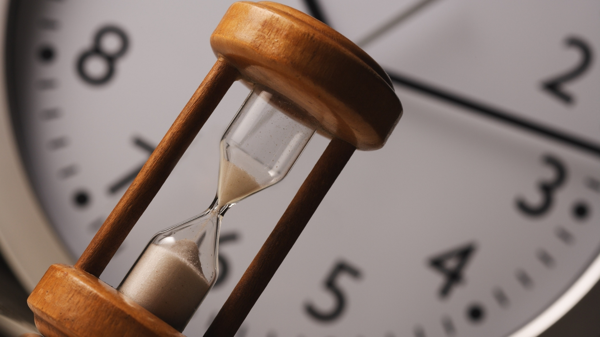 Hourglass representing time tracking