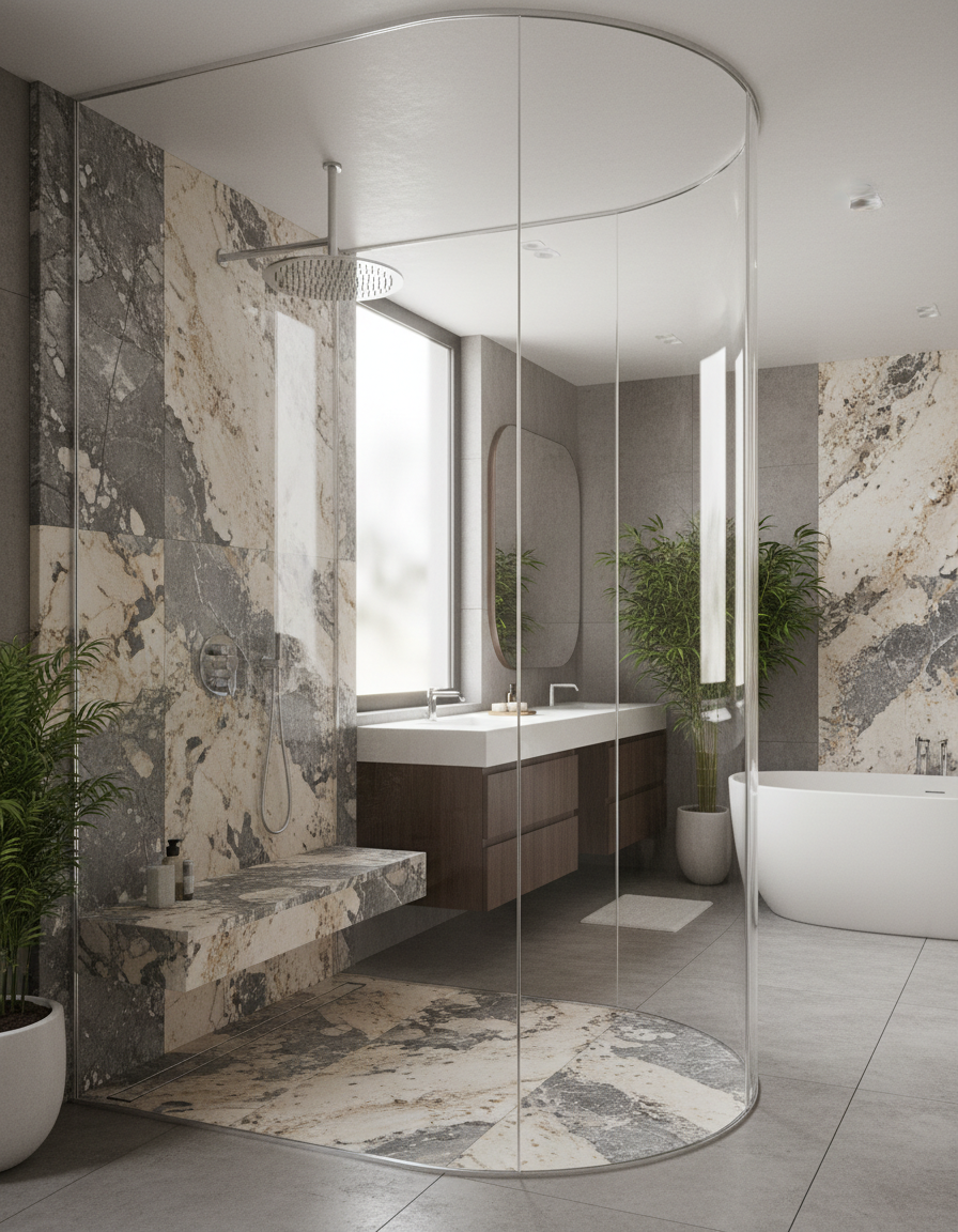 Yorkville Penthouse — Shower Enclosure