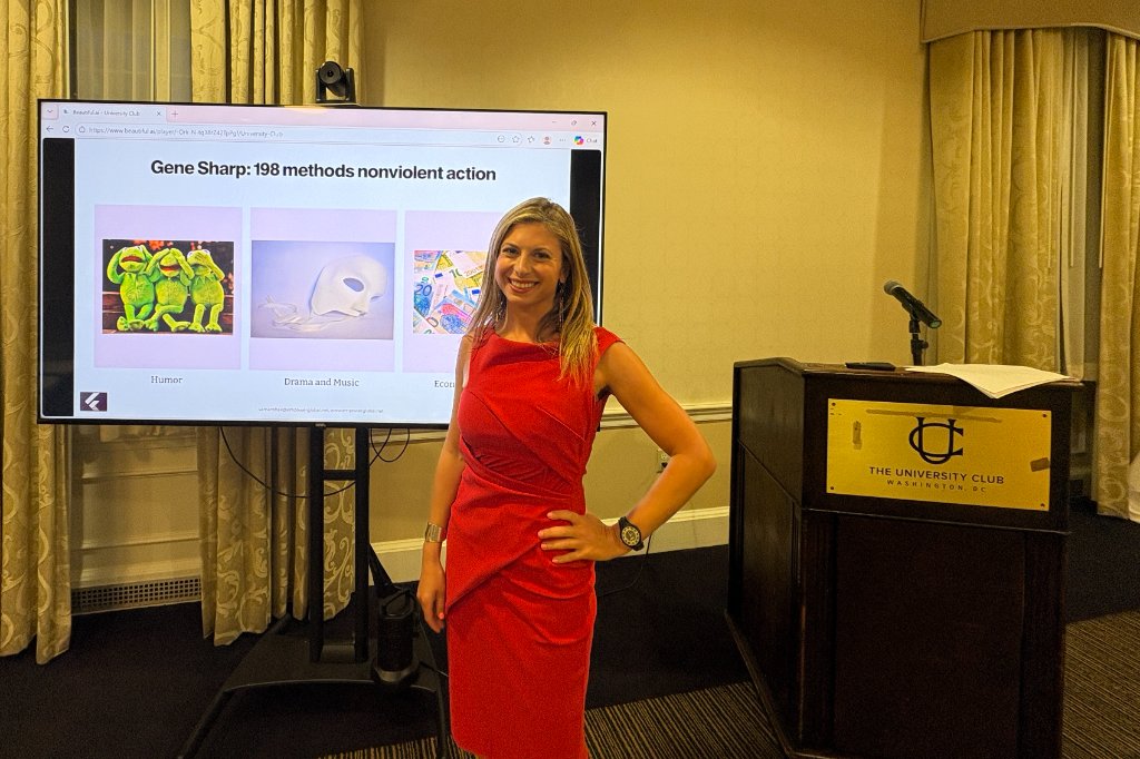 Samantha Karlin presenting at The University Club