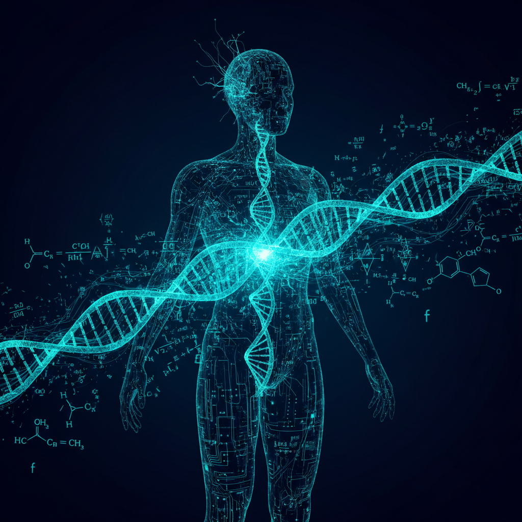 Macro biological structure representing biohacking