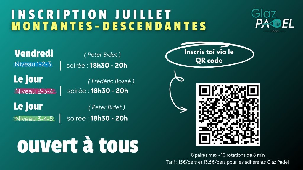 Inscription Juillet Montantes-Descendantes