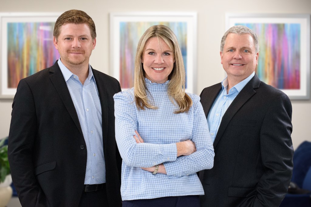Group of three executives