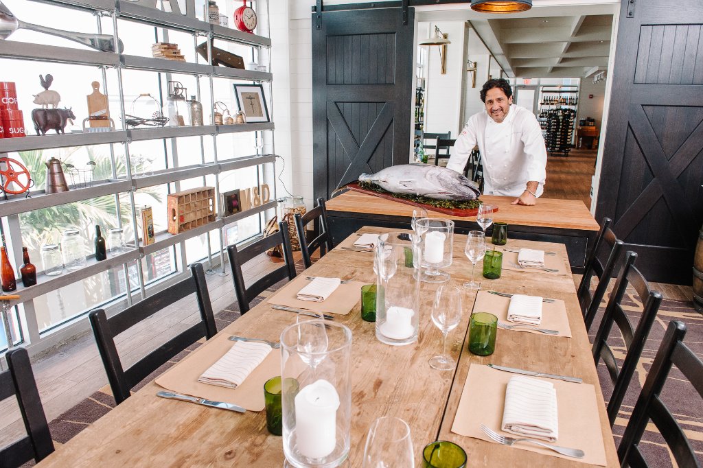Chef portrait in restaurant