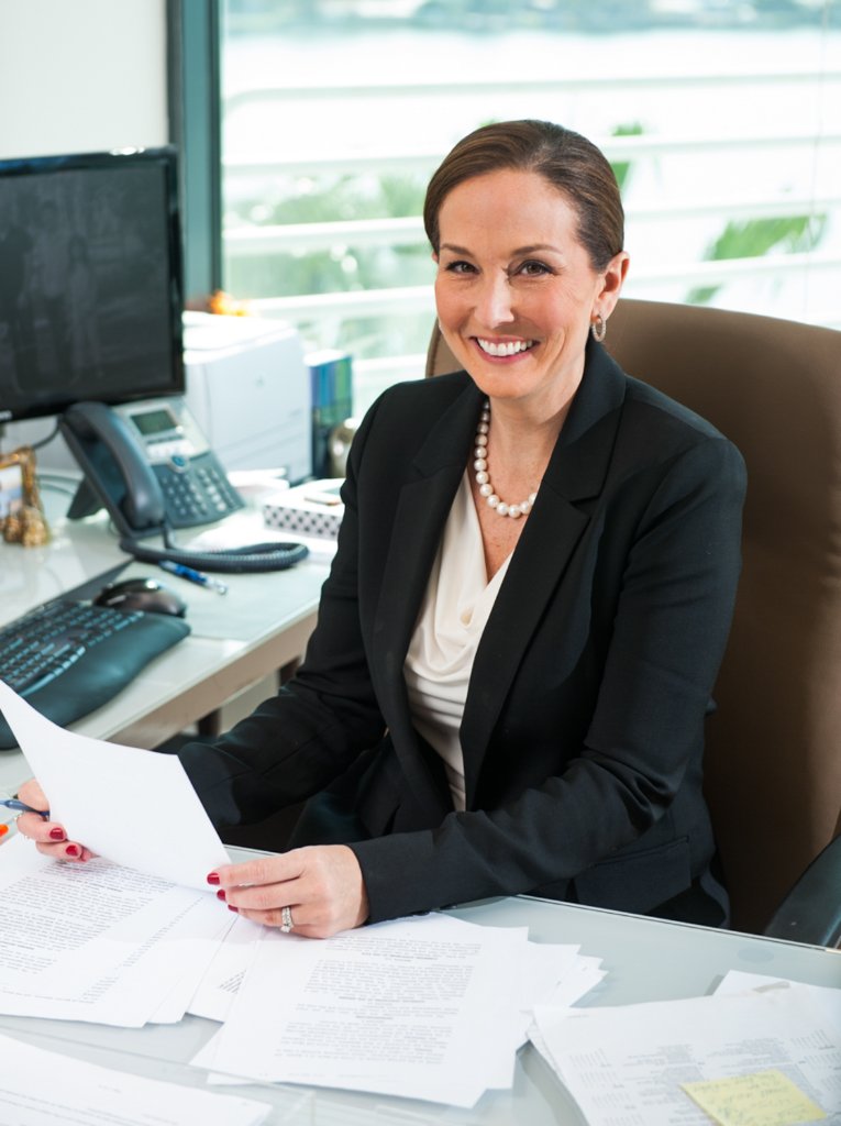 Attorney portrait at desk
