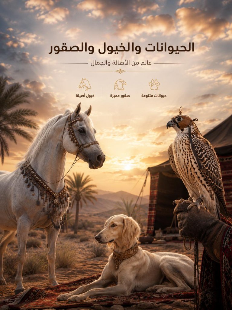 Horses, Falcons, Hunting & Guard Dogs