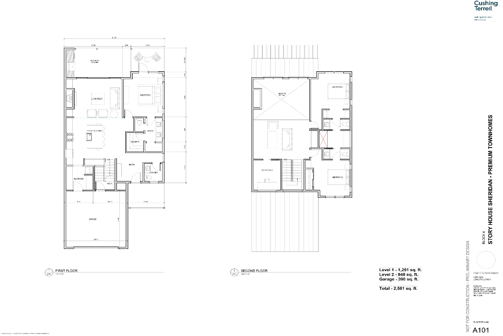 Block 4 conceptual floor plans