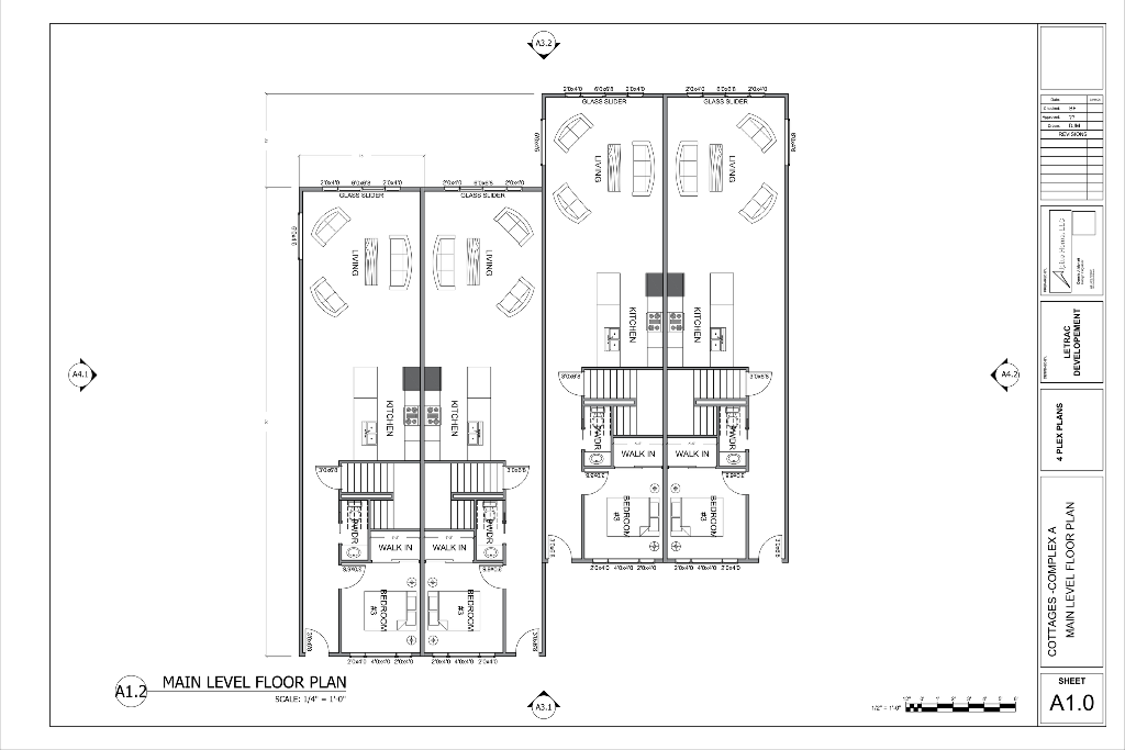 Block 5 main level floor plan