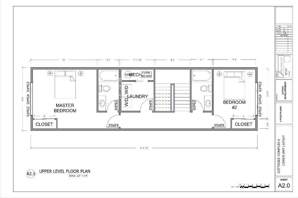 Block 5 upper level floor plan
