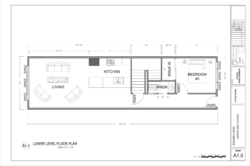 Block 5 lower level floor plan