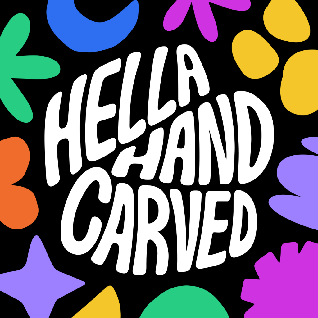Hella Hand Carved logo