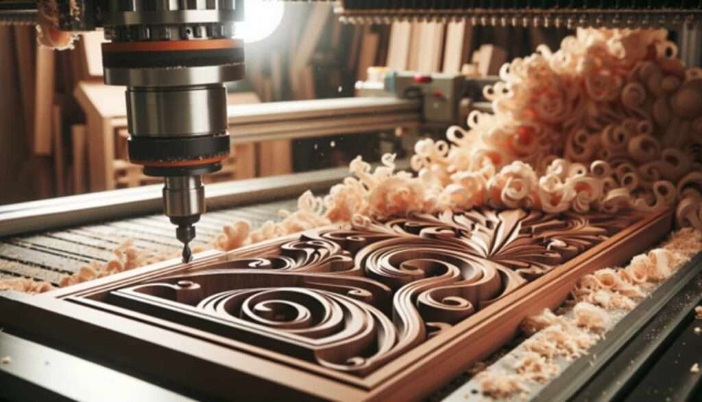 CNC wood carving at Premier Urns
