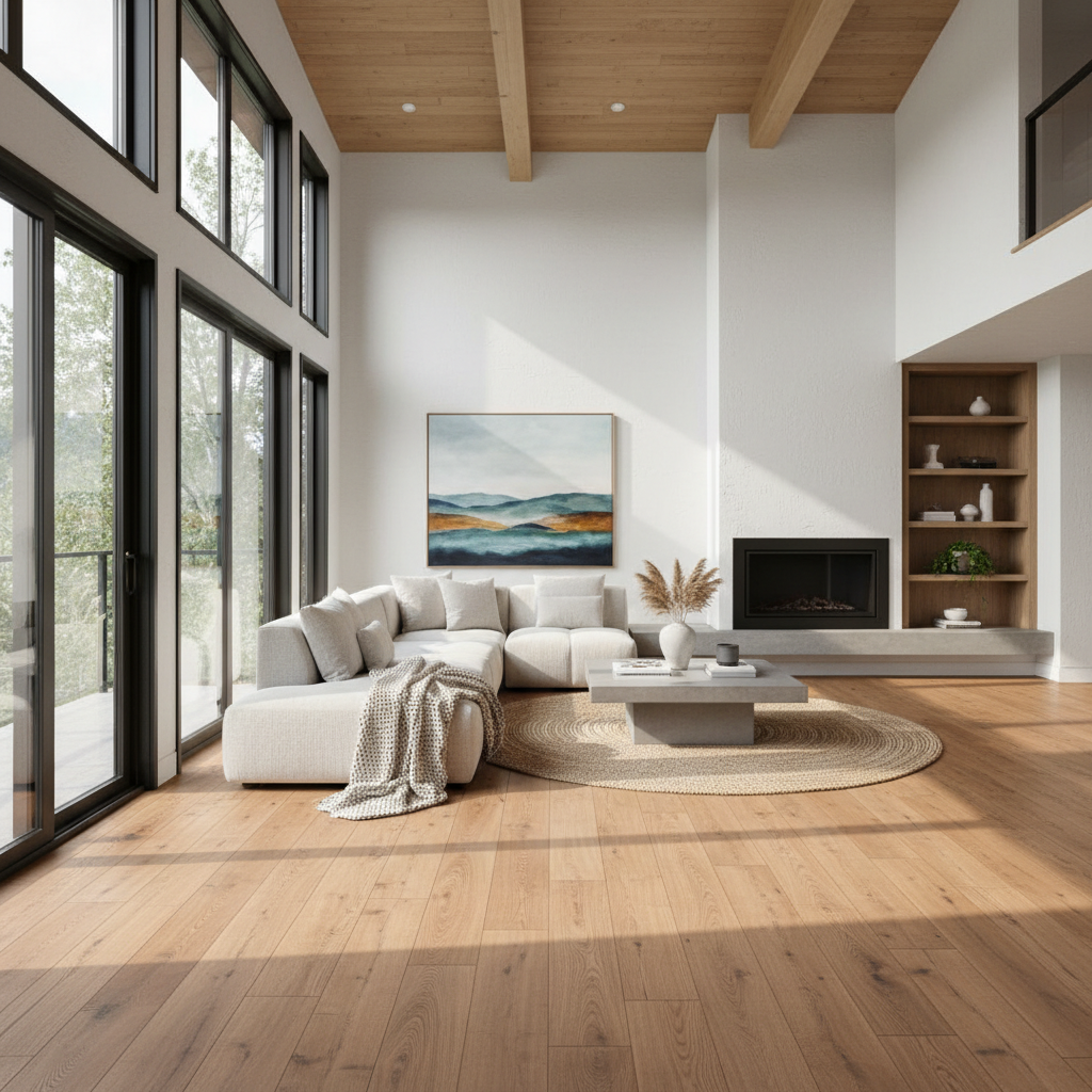 Laminate flooring in family room
